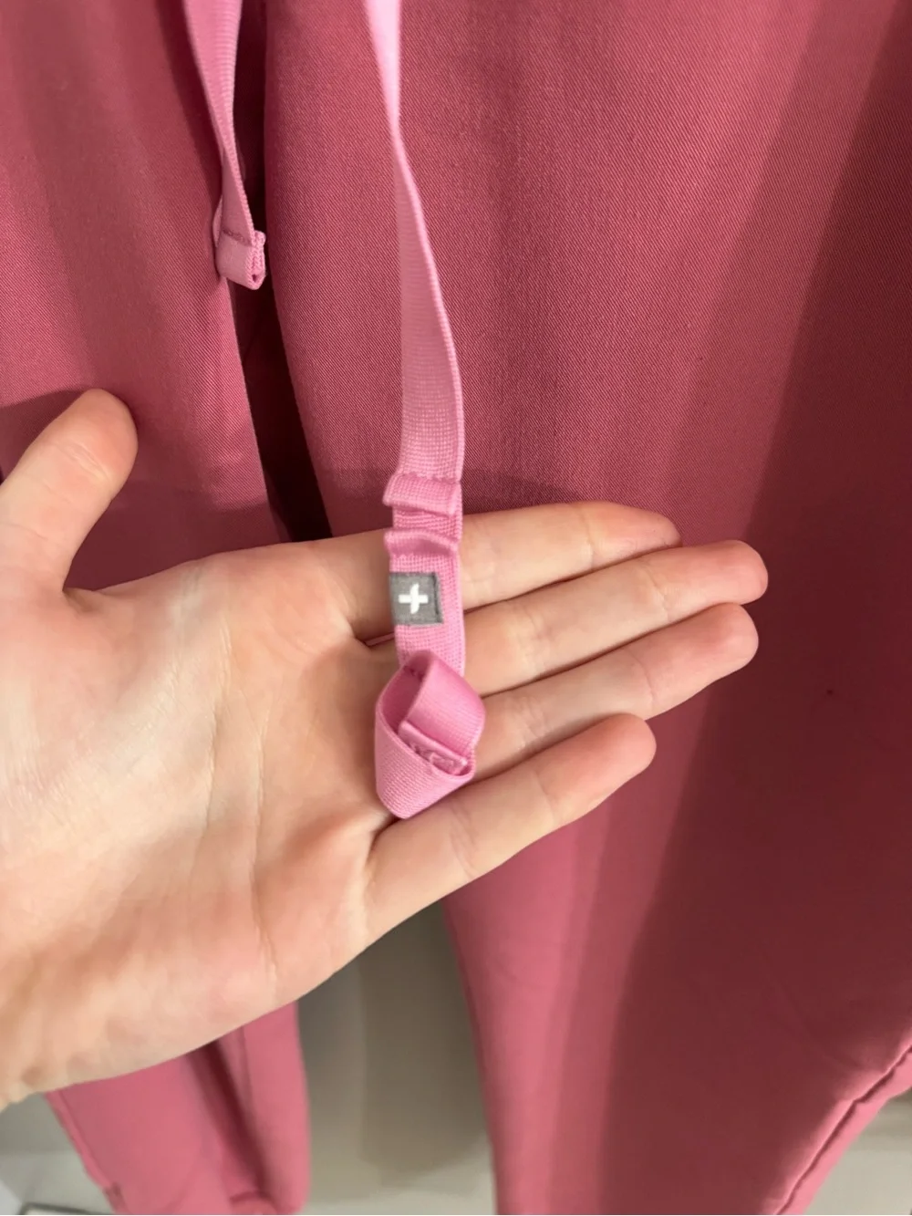 FIGS Rare Peace Out Breast Cancer Dusty Rose Zamora Jogger Set S - Picture 7 of 10